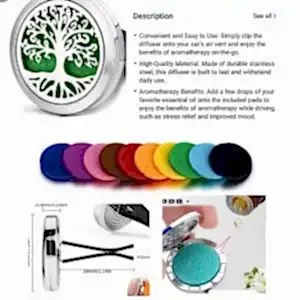 CAR-01/Stainless Steel Aromatherapy Car Diffuser